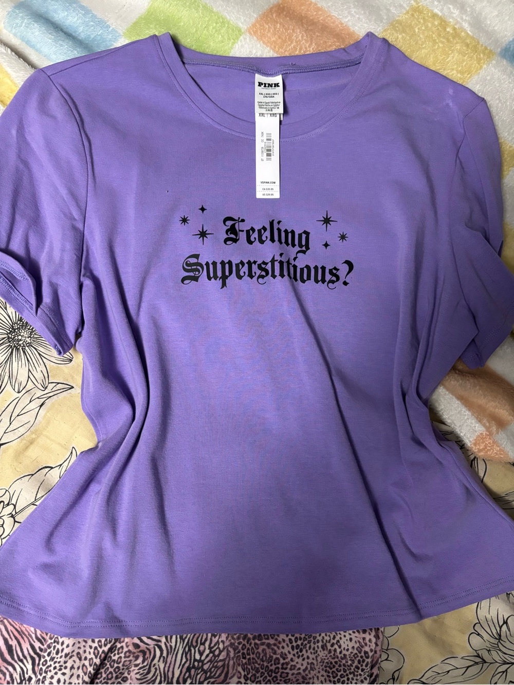 PINK Halloween Graphic Baby Tee